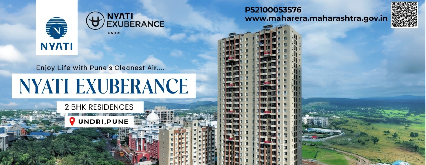 Nyati Exuberance high-rise towers in Undri, Pune